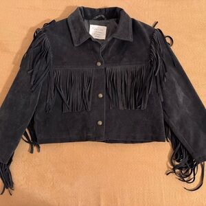 Rylee + Cru Fringe Jacket